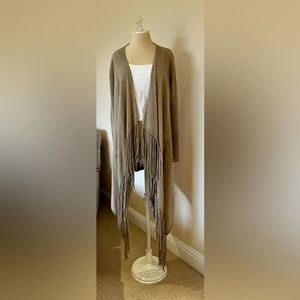 360 Cashmere Long  Fringe Sweater